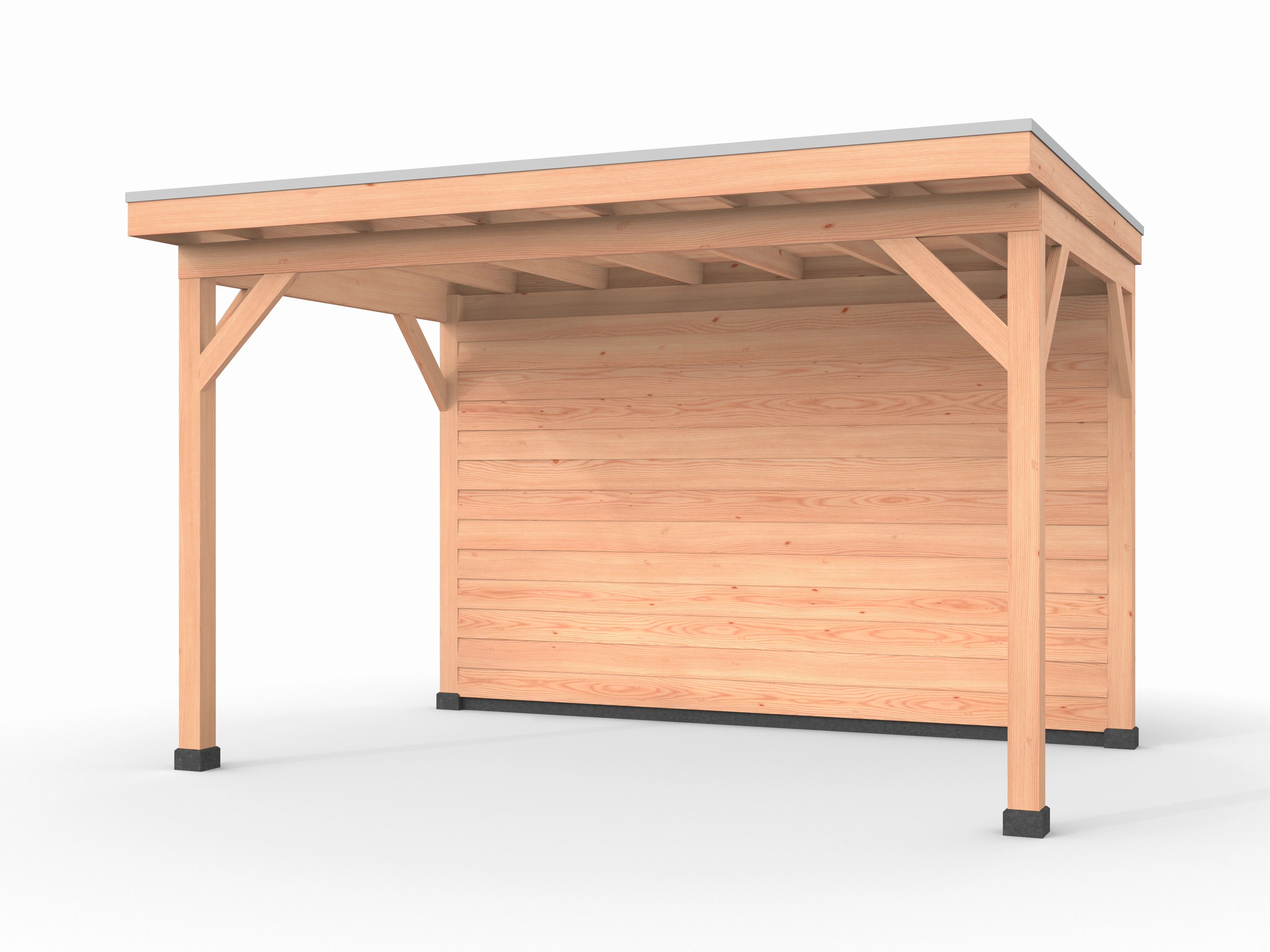 Douglas overkapping, 400 x 250, met achterwand, Westwood Comfort - Afbeelding 1